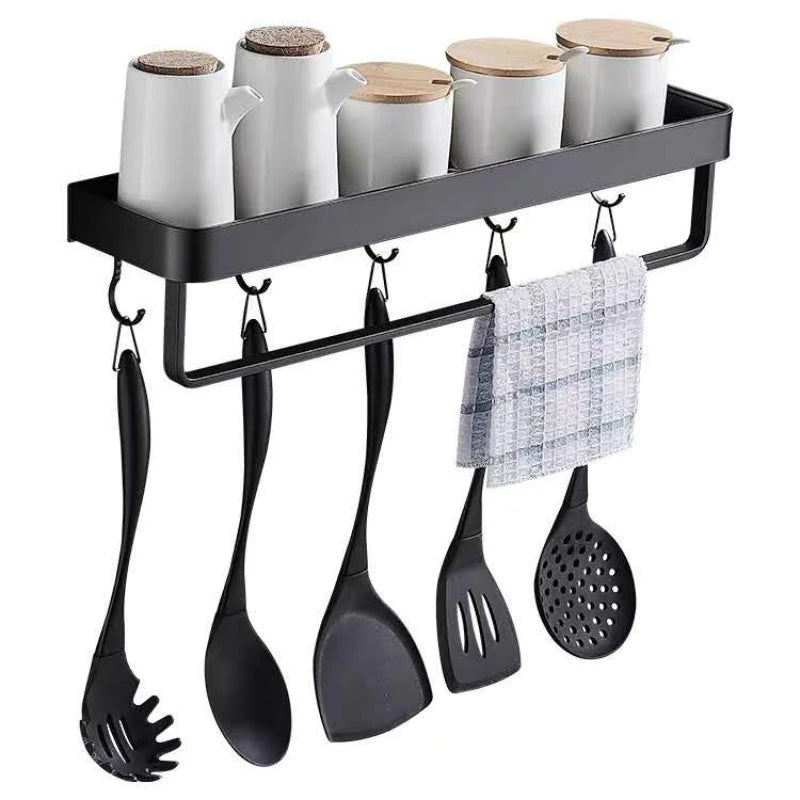 Bathroom Shelf/Shower Caddy, Wall Mount,  Bathroom Decor, 10 Sizes, Black