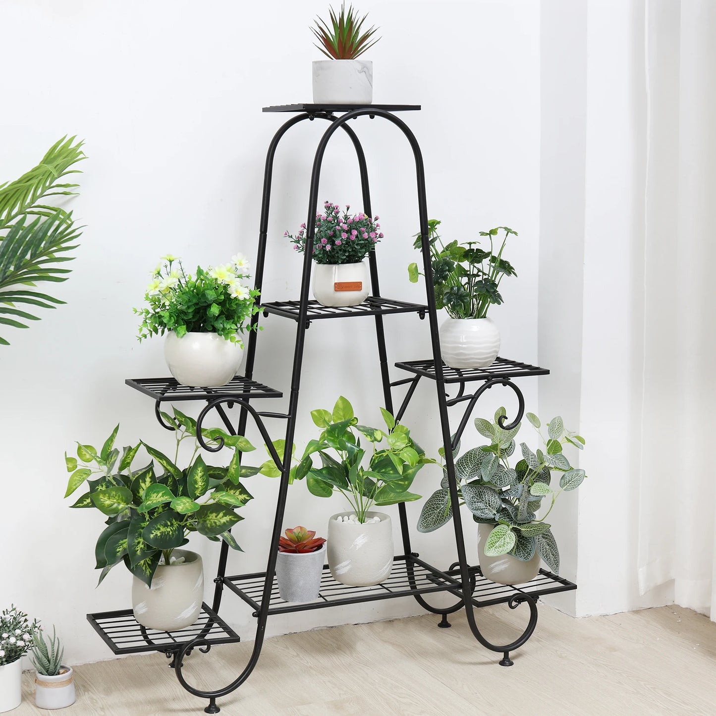 7 Tier Metal Plant Stand, Decorative