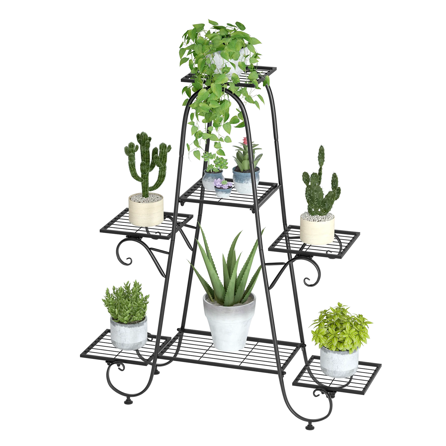 7 Tier Metal Plant Stand, Decorative