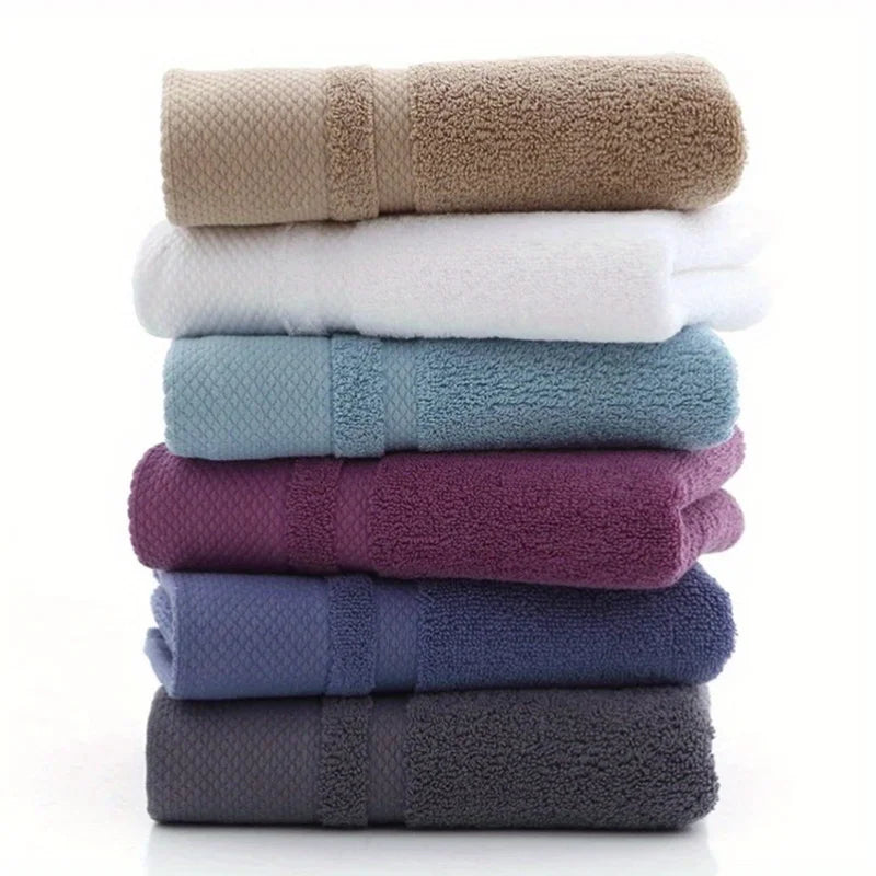 Solid Color Cotton Hand Towels, Super Absorbent, Thick, and Soft, 6 Colors