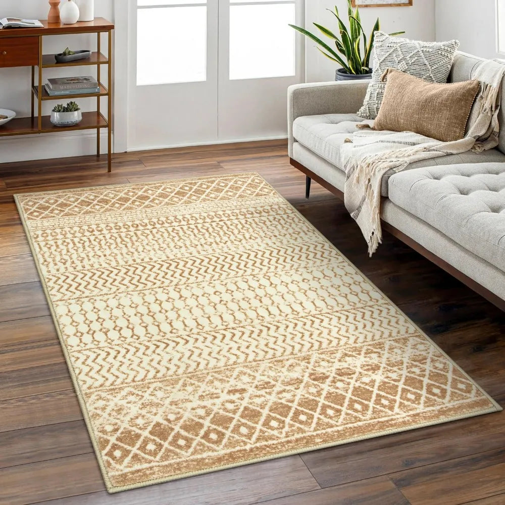 5' X 7' Indoor Area Rug, Ultra Soft Non-Slip, Washable, 4 Colors