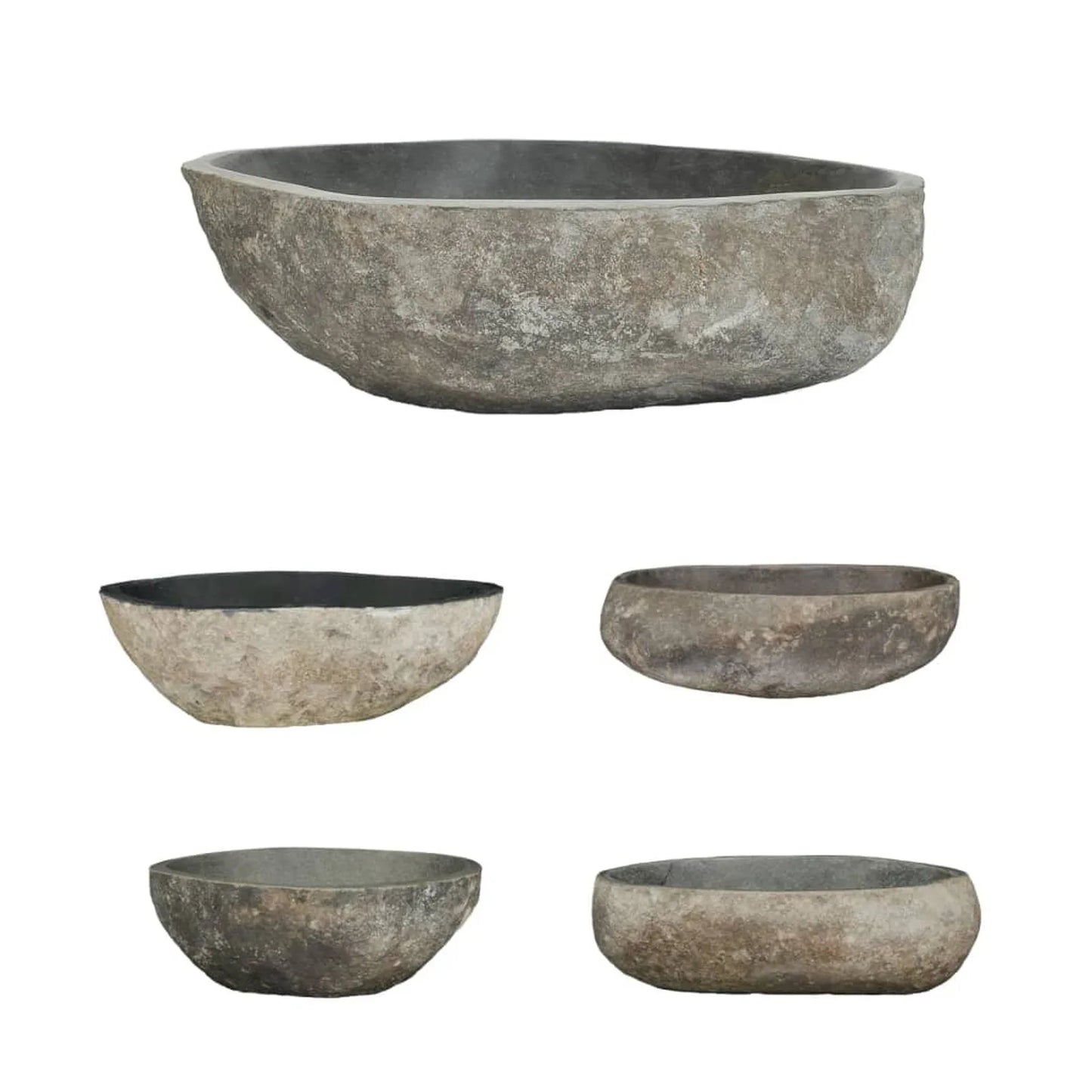 Oval River Stone Wash Basin, Decorative Bathroom Accessories