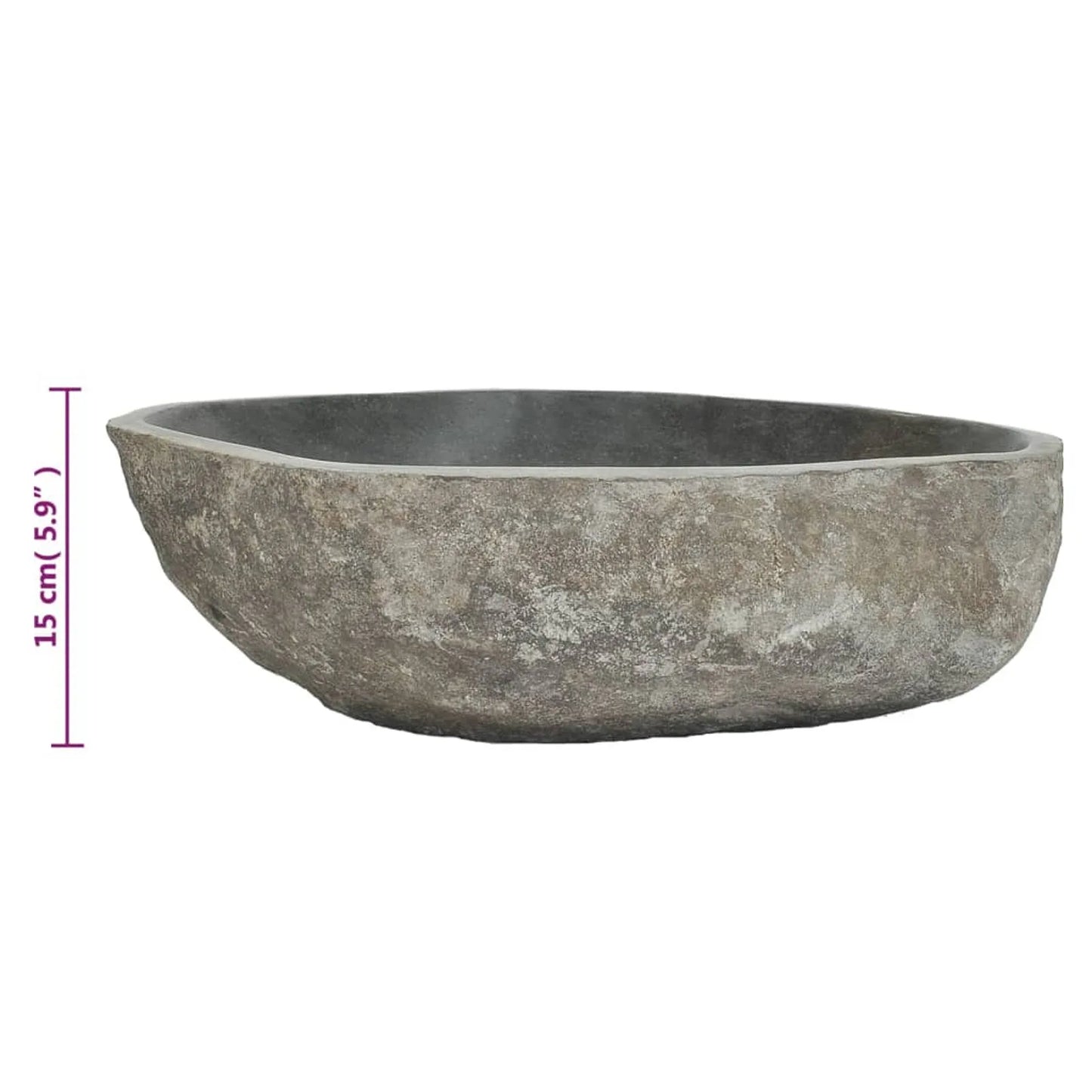 Oval River Stone Wash Basin, Decorative Bathroom Accessories