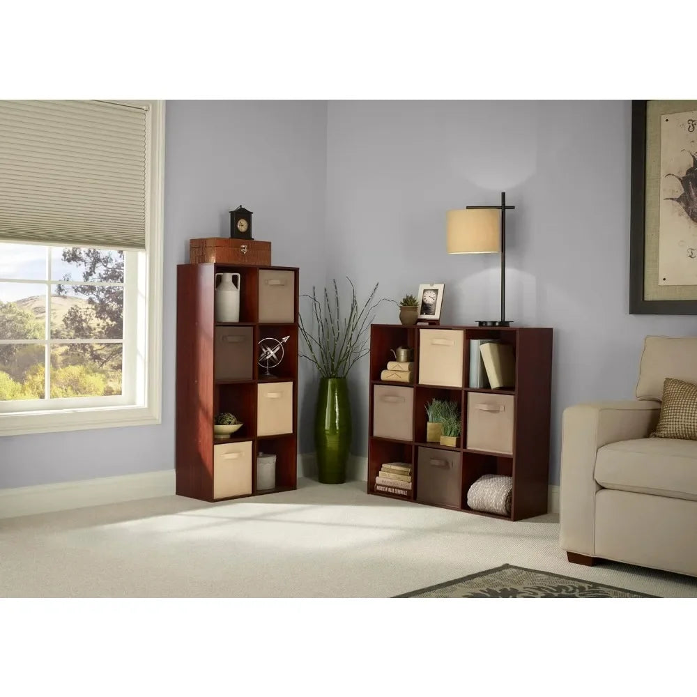 6 or 9 Shelf/Cube Organizer, Use in Any Room, 8 Colors