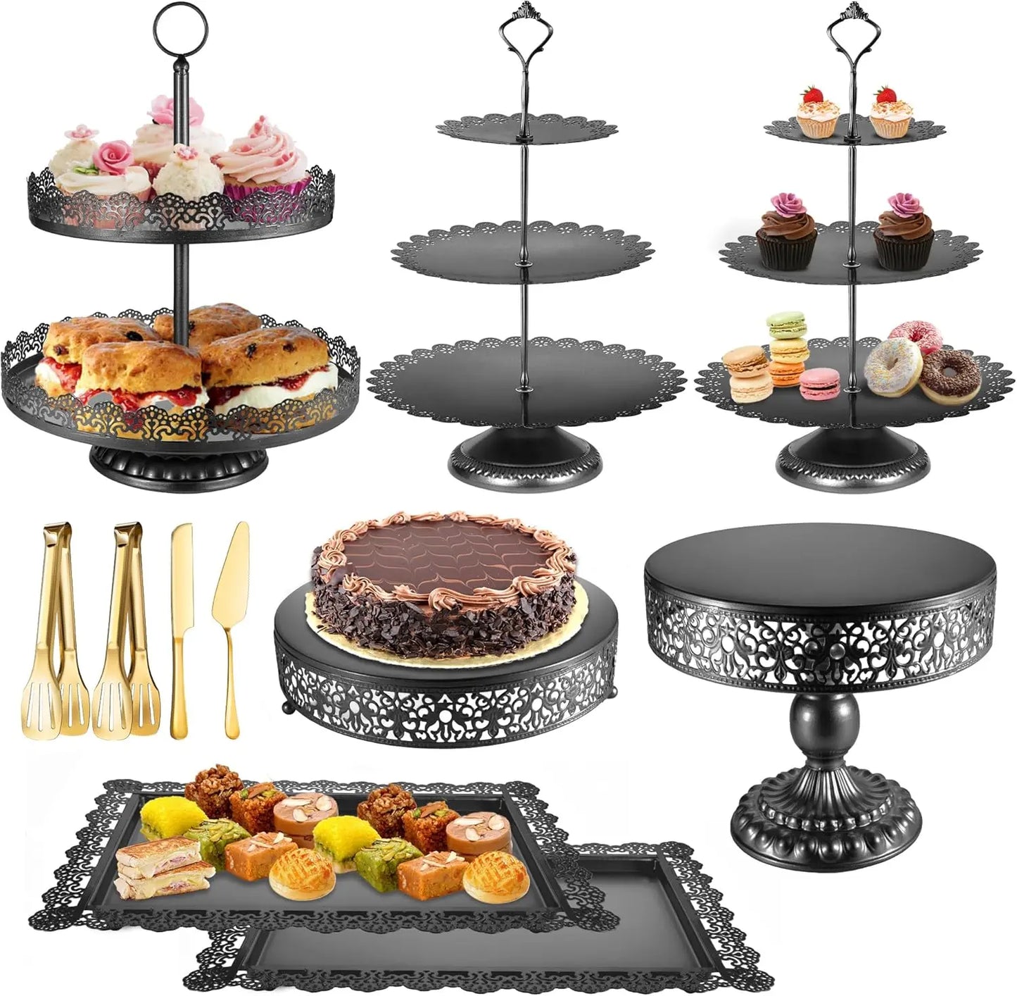 10 Piece Cake Stands