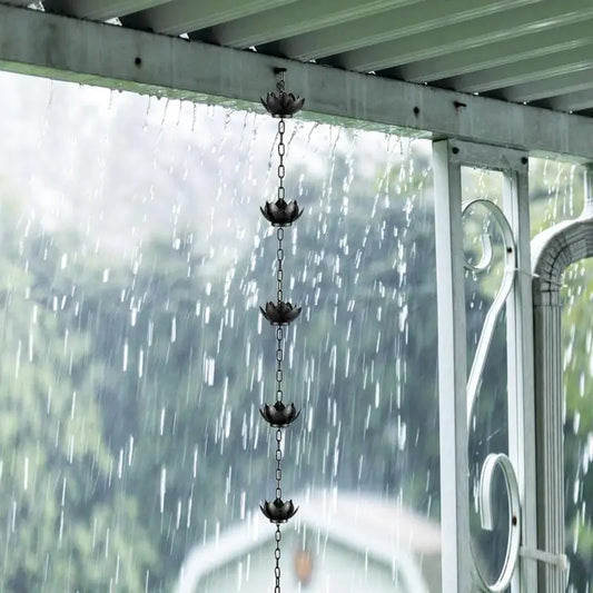 Rain Chains For Gutters, Functional And Decorative, Rainwater Diverter