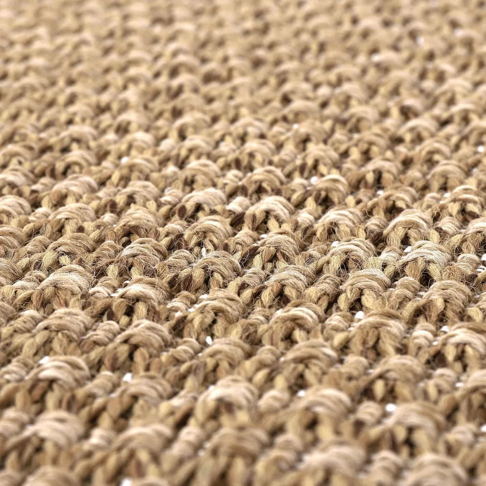 Indoor/Outdoor Rug, Woven Jute Design, for High Traffic Areas, 6 X 9 ft.