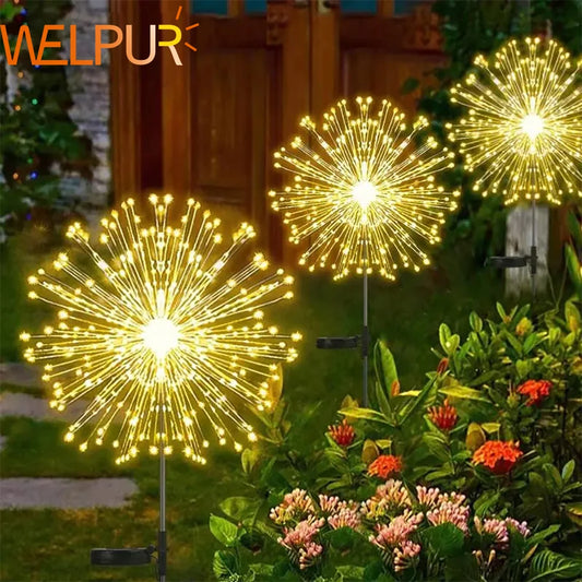 Solar LED Fairy Light, Outdoor, Waterproof, 2 Colors, 4 Wattages