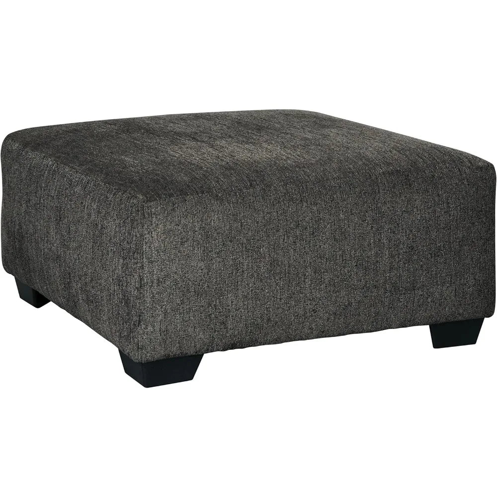 Square Oversized Ottoman, Beige