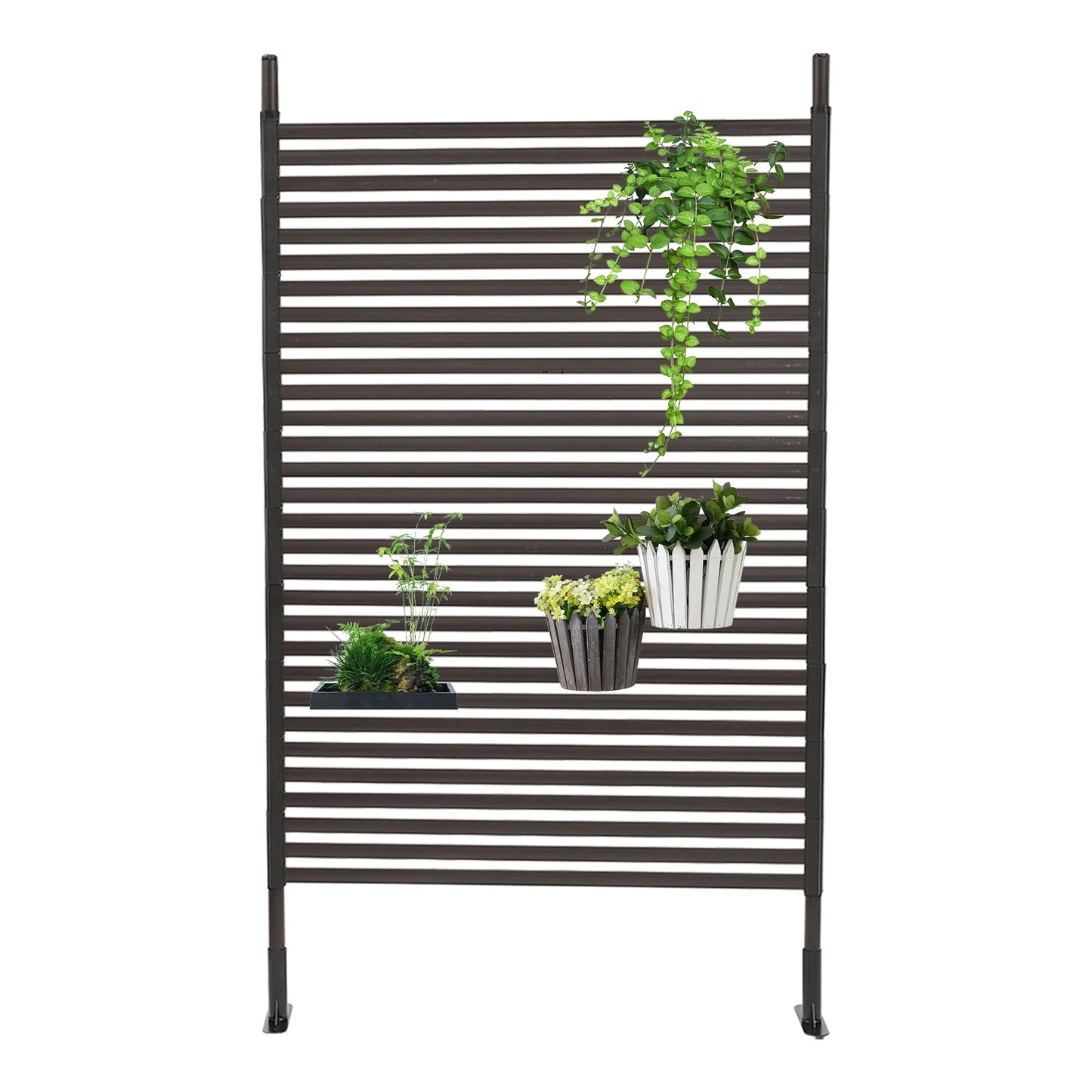 Privacy Screen/Fence, Decorative, Use Indoor or Outdoor, Brown, 2 Sizes