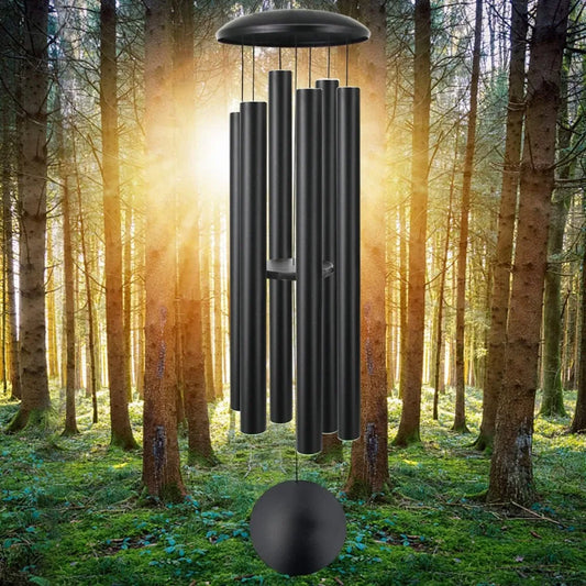 Outdoor Wind Chimes, Outdoor Decoration, Black