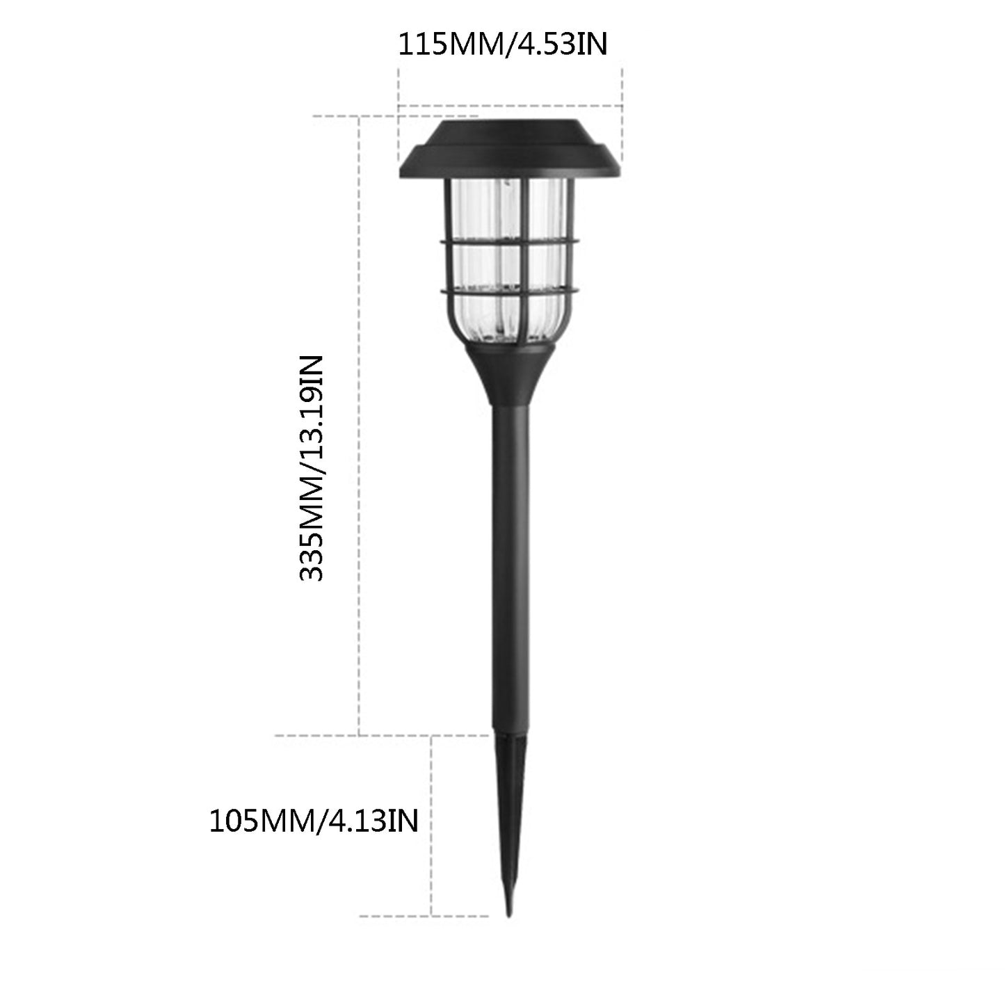 Outdoor Solar LED Lights Set, Mini Lamp Posts/ Waterproof, Decorative Accessories, 2 Pieces