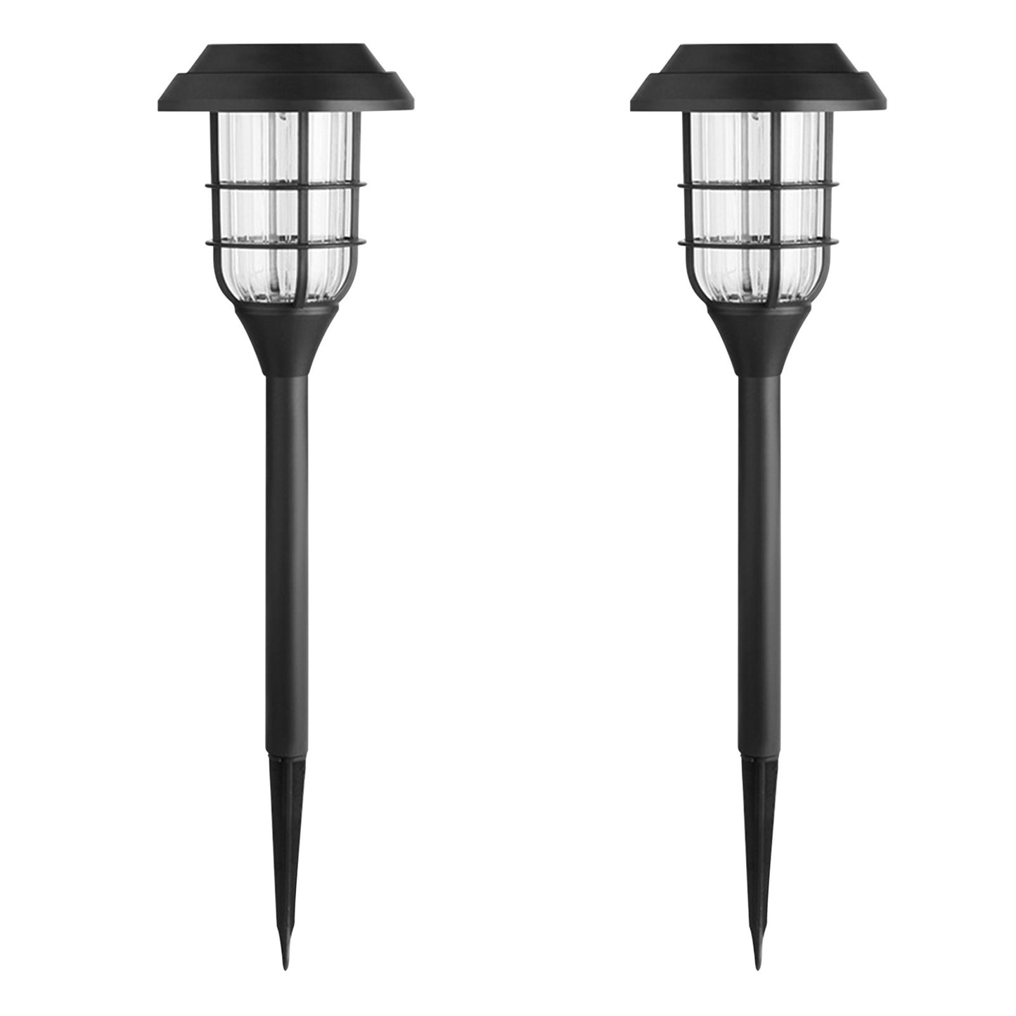 Outdoor Solar LED Lights Set, Mini Lamp Posts/ Waterproof, Decorative Accessories, 2 Pieces