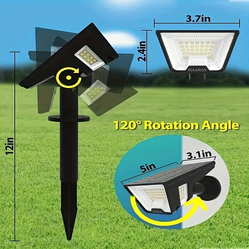 Solar Lights Outdoor - 4 Pack LED Solar Spotlights, with Motion Sensor