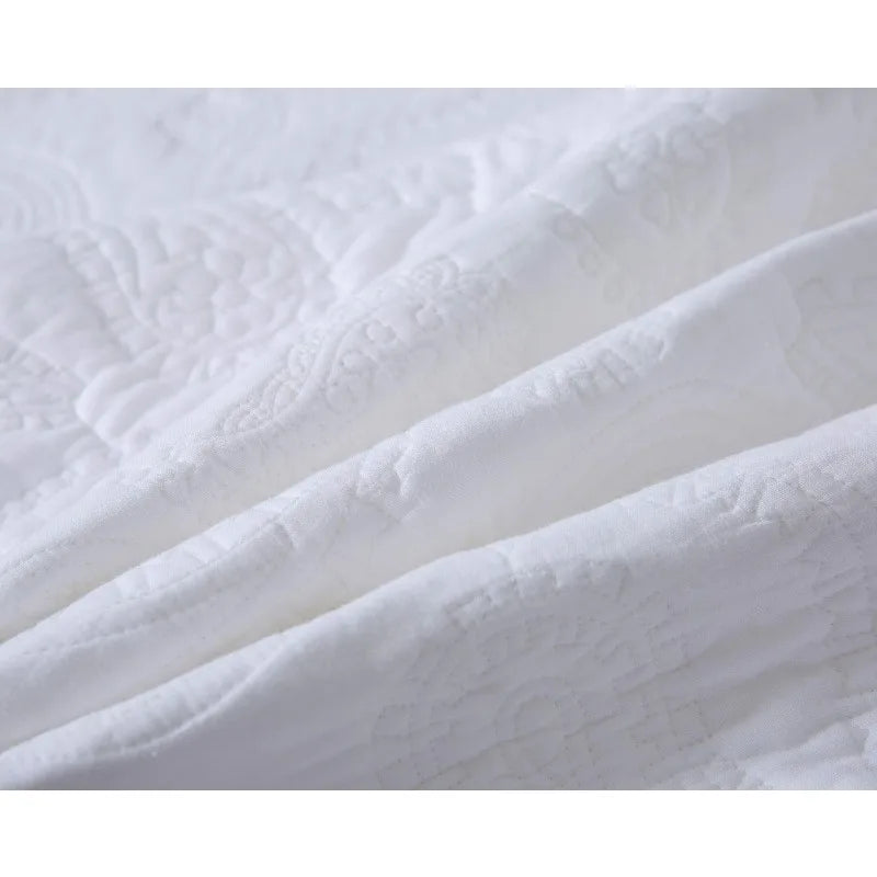 Lightweight Quilted Cotton Bedspread, Pillow Sham(s), 4 Sizes, 8 Colors