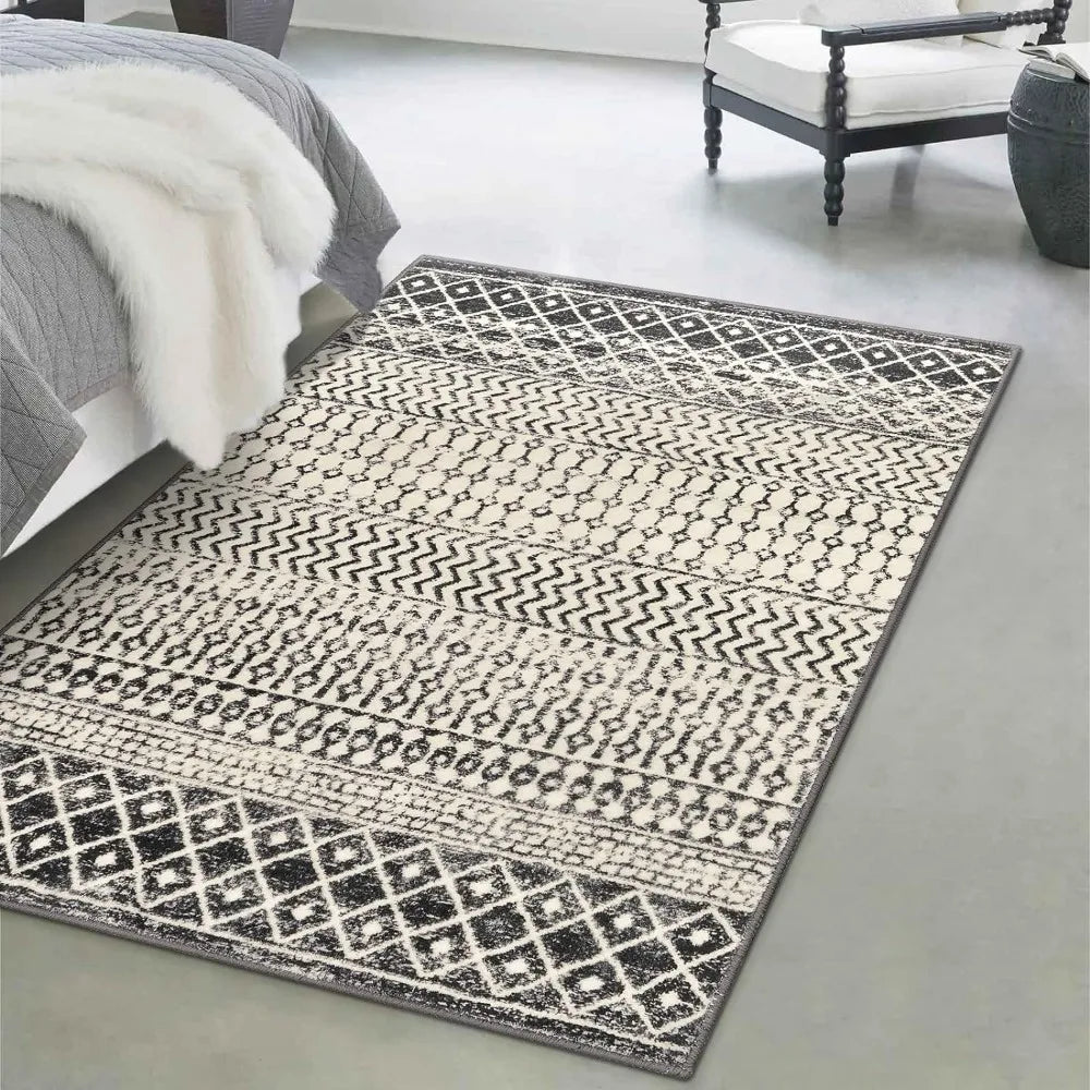 5' X 7' Indoor Area Rug, Ultra Soft Non-Slip, Washable, 4 Colors