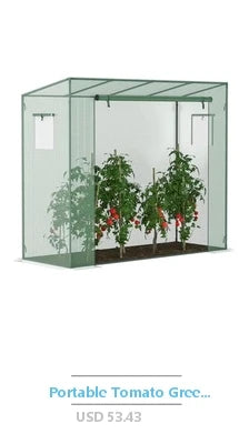 Large Walk-in Greenhouse, Quick Setup, Aluminum Structure/Roof Vent, UV Coated Panels