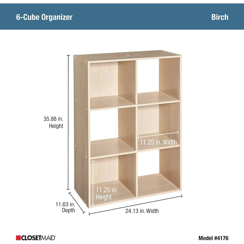 6 or 9 Shelf/Cube Organizer, Use in Any Room, 8 Colors