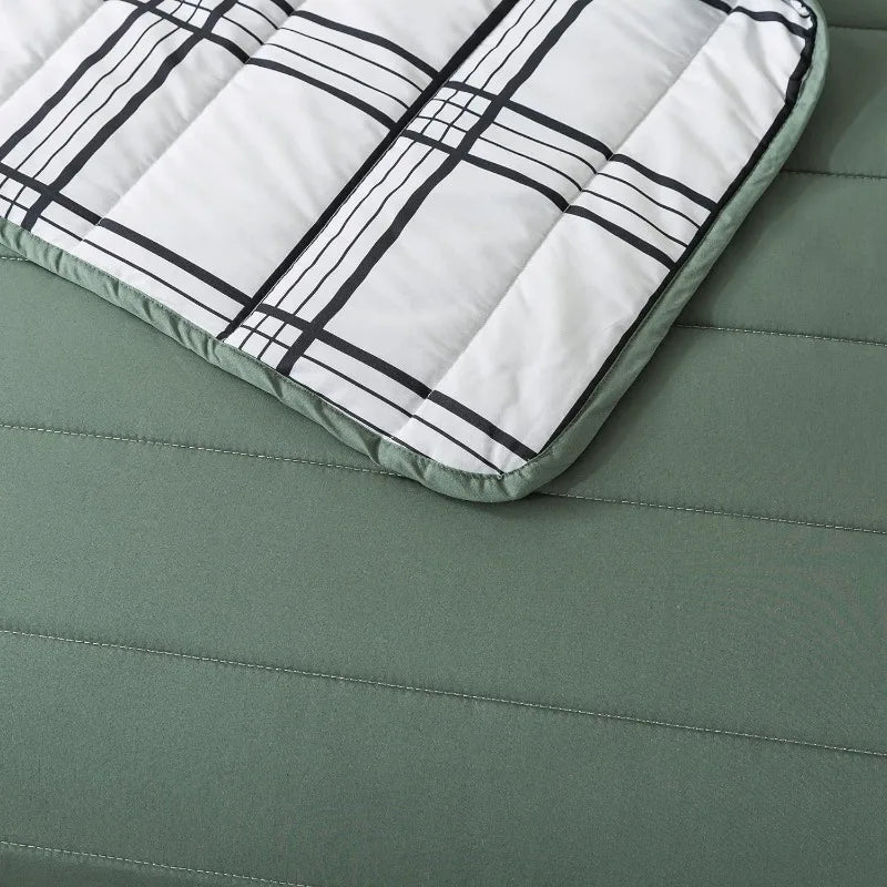 Lightweight Quilted Cotton Bedspread, Pillow Sham(s), 4 Sizes, 8 Colors