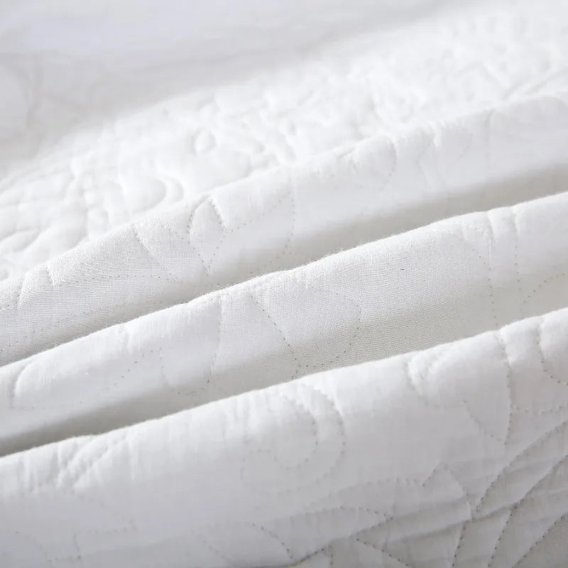 Lightweight Quilted Cotton Bedspread, Pillow Sham(s), 4 Sizes, 8 Colors