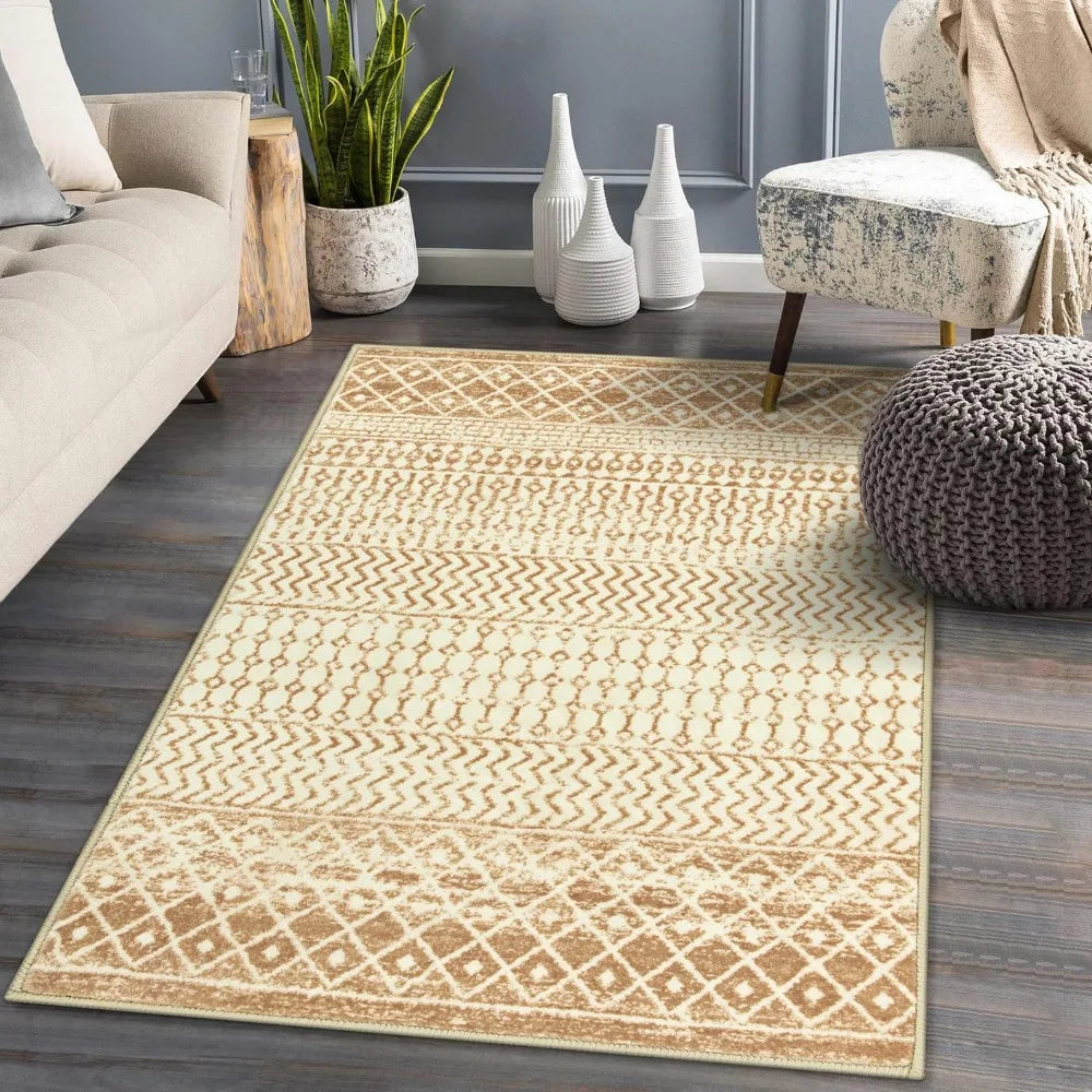 5' X 7' Indoor Area Rug, Ultra Soft Non-Slip, Washable, 4 Colors