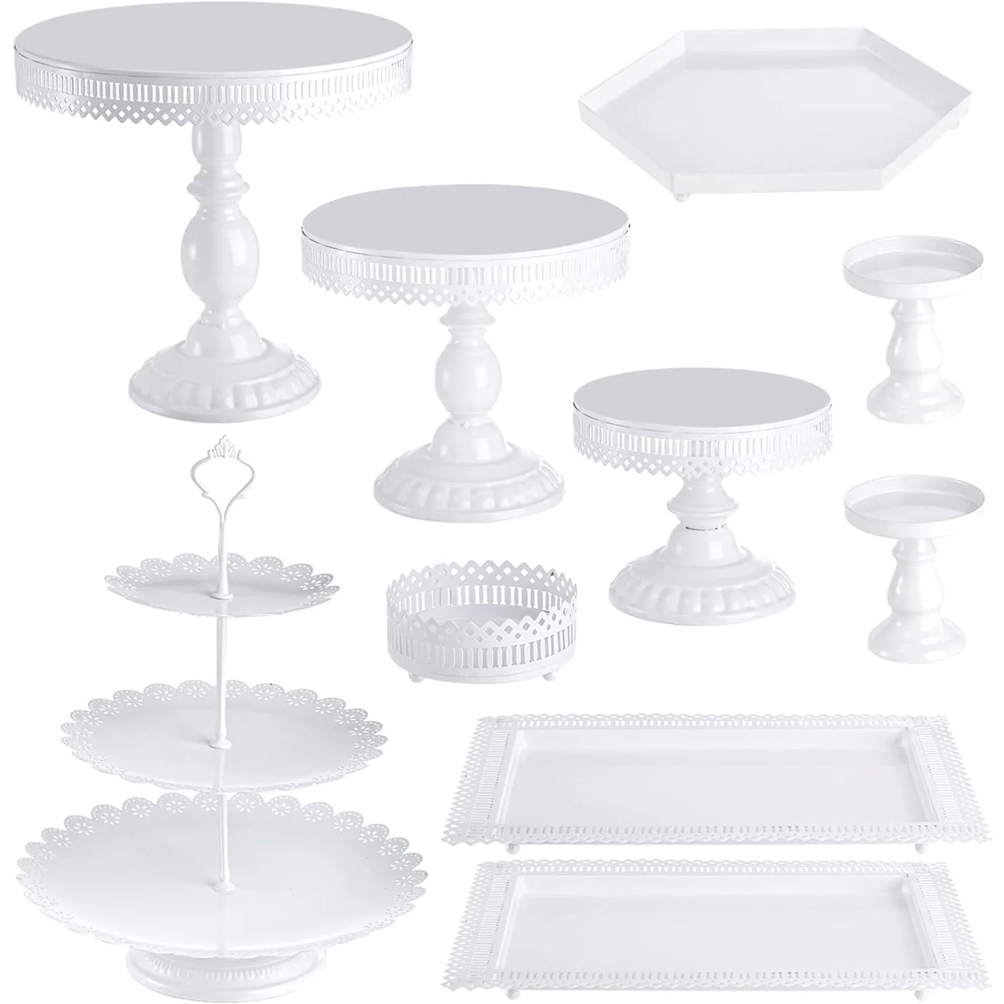 10 Piece Cake Stands